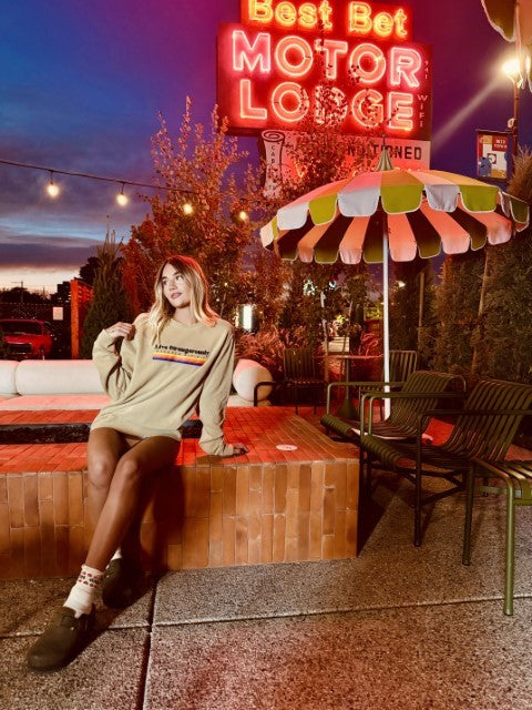 Strange bikinis mint crew neck