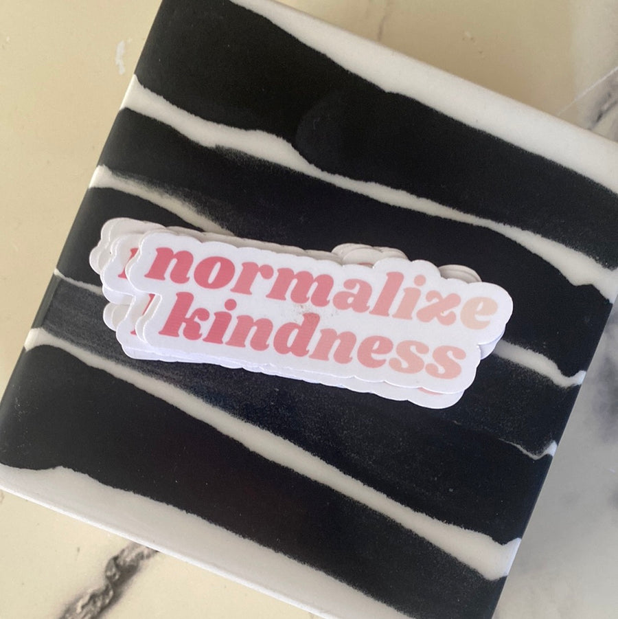Normalize kindness sticker