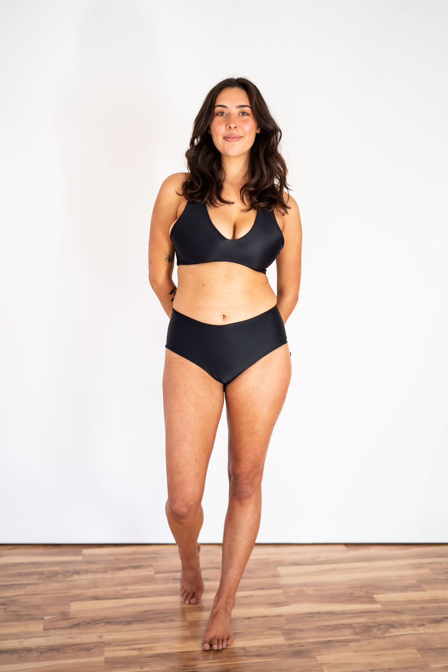 Swimsuits For All Women's Plus Size Scoop Neck Swim Bra 40 Black