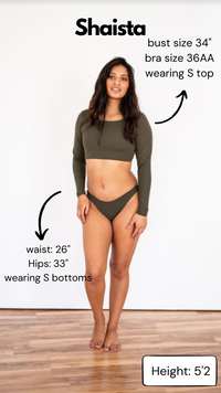 Long Sleeve Crop Top - Bikini top – Strange Bikinis